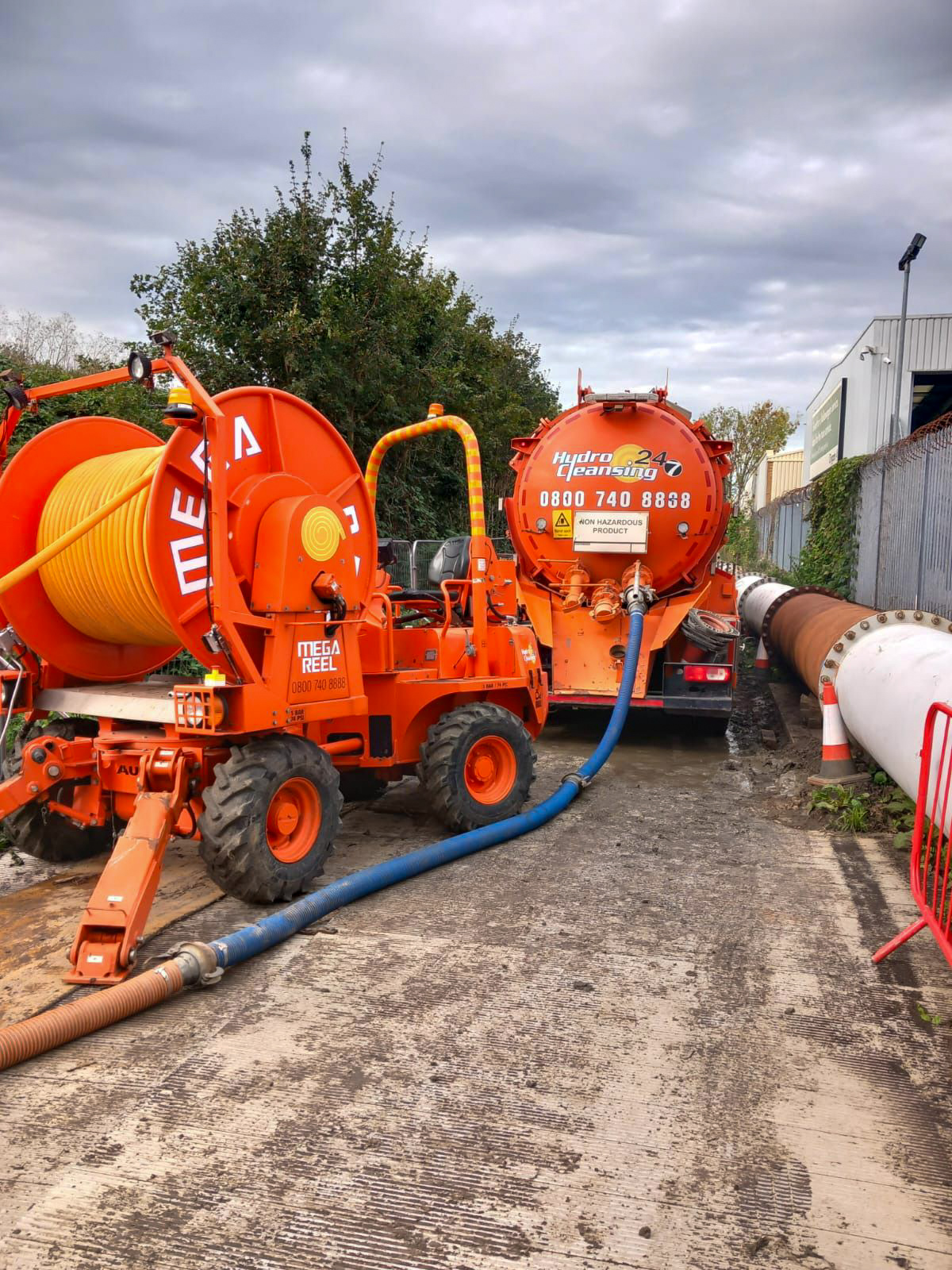 Mega-Reel reel system extending up to 1000m